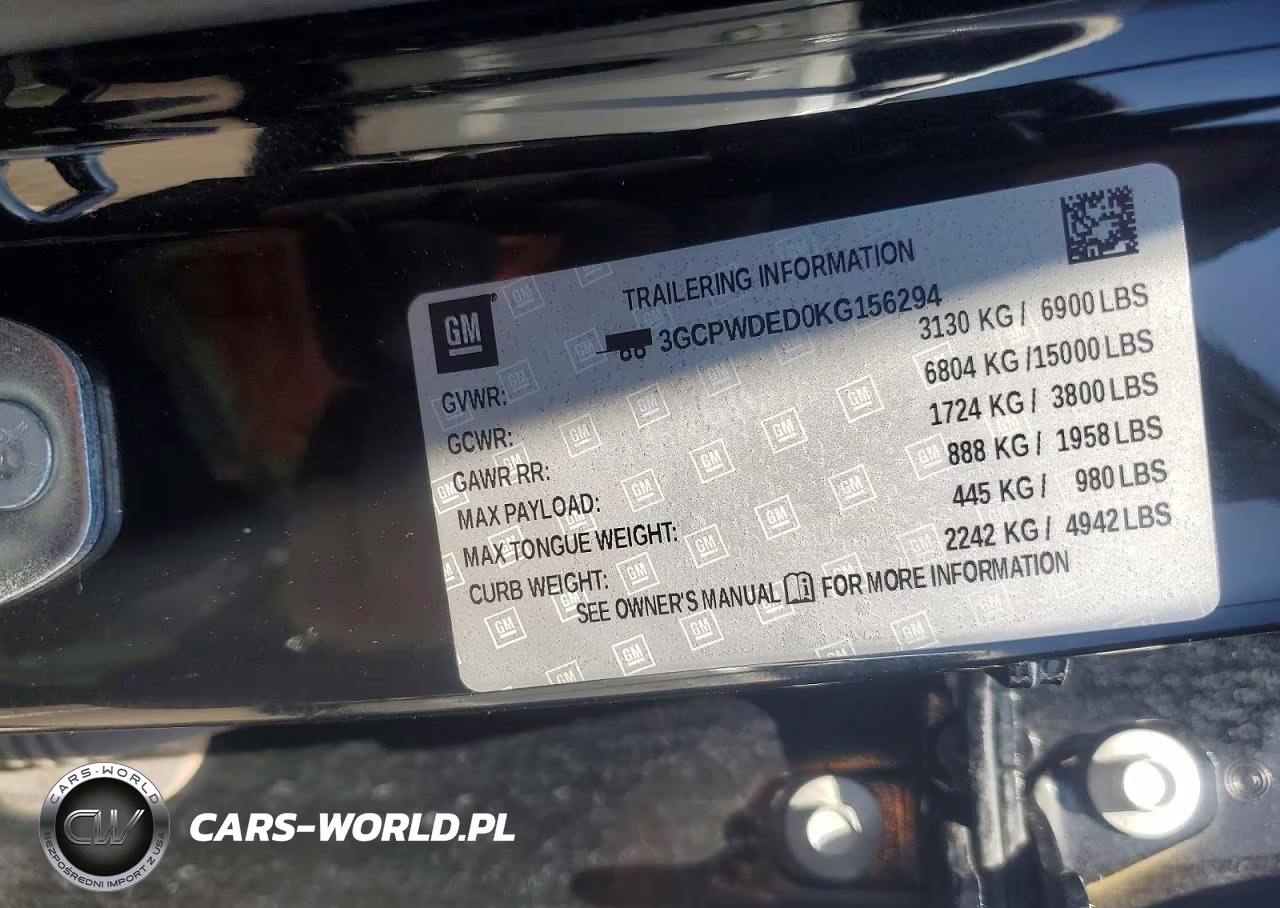2019 Chevrolet Silverado C1500 Rst VIN:3GCPWDED0KG156294 - 12