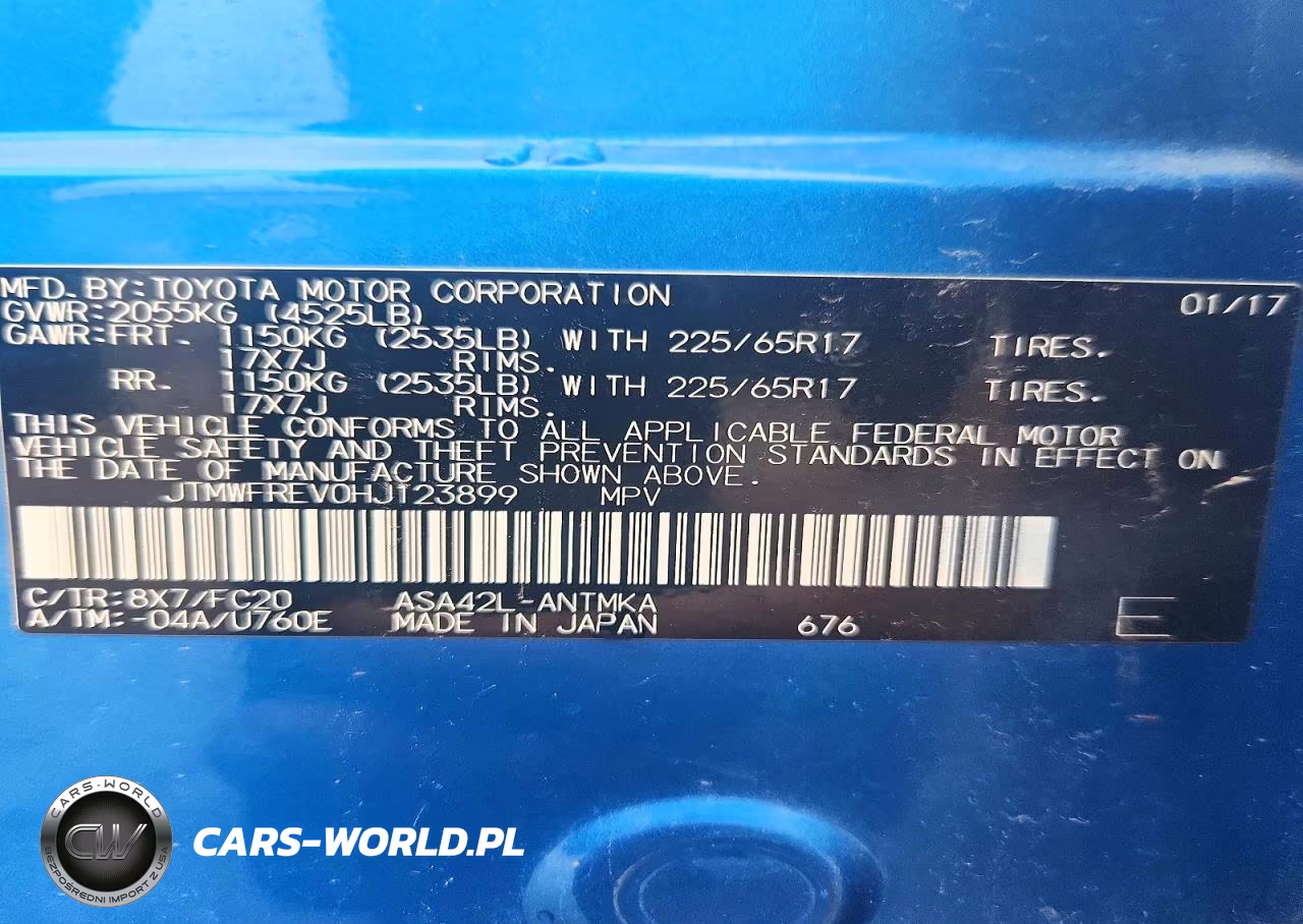2017 Toyota Rav4 Xle VIN:JTMWFREV0HJ123899 - 13