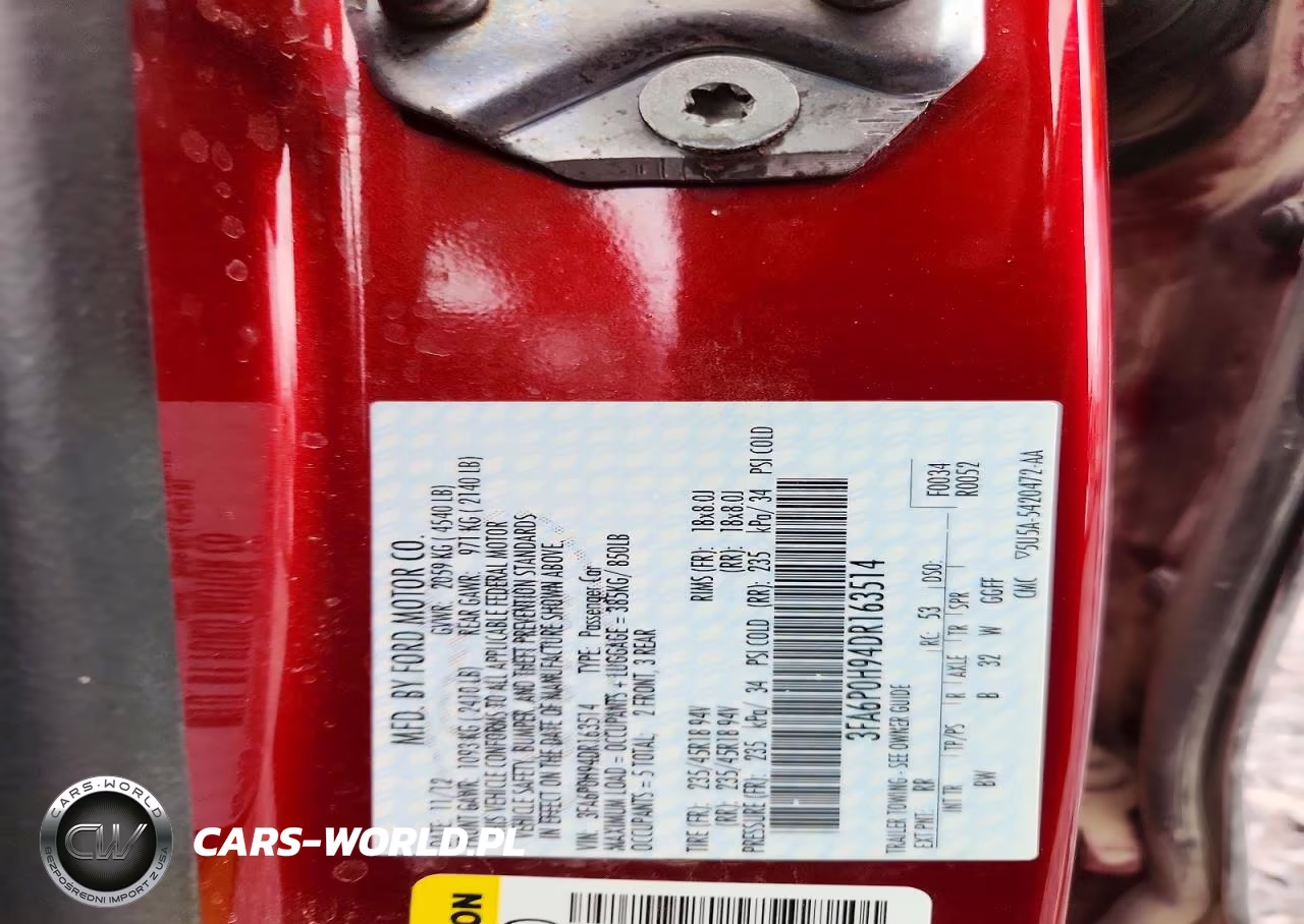 2013 Ford Fusion VIN:3FA6P0H94DR163514 - 12