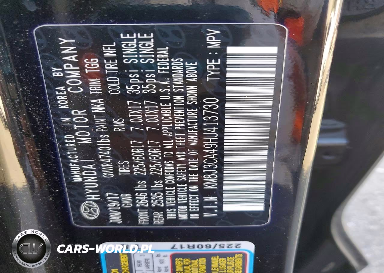 2017 Hyundai Tucson Se VIN:KM8J3CA49HU413730 - 14