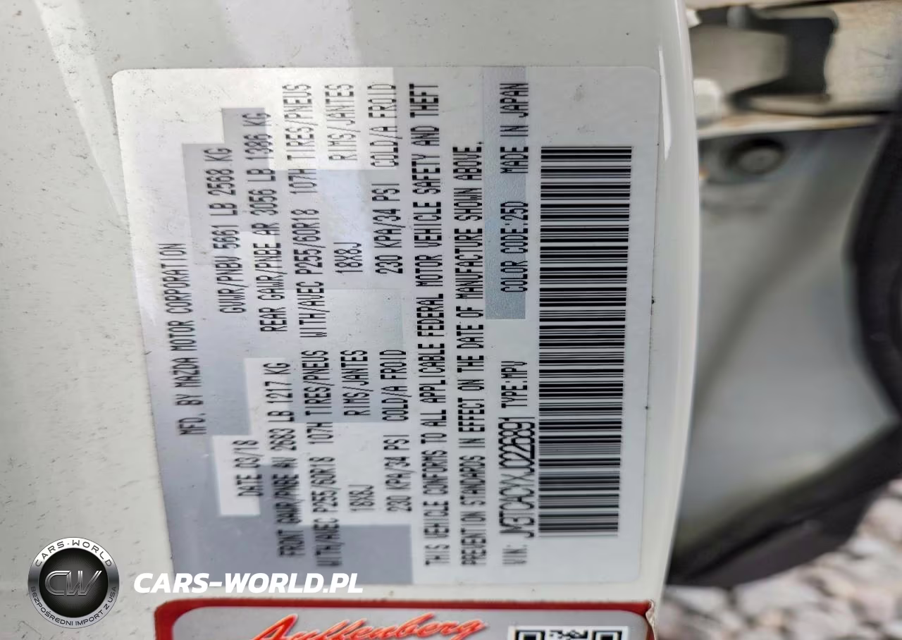 2018 Mazda Cx-9 Touring VIN:JM3TCACYXJ0226891 - 13