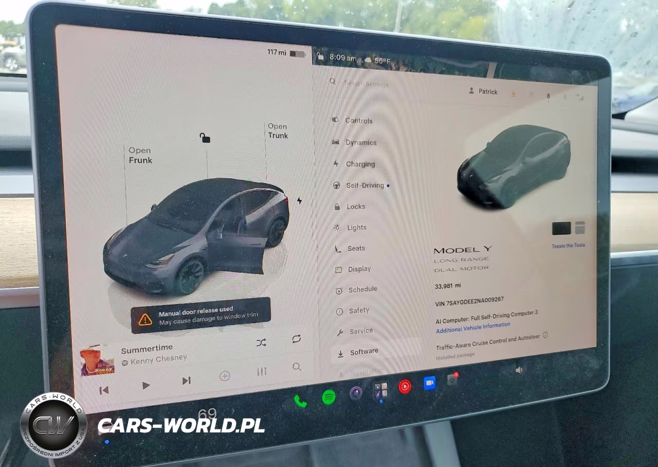2022 Tesla Model Y VIN:7SAYGDEE2NA009267 - 9