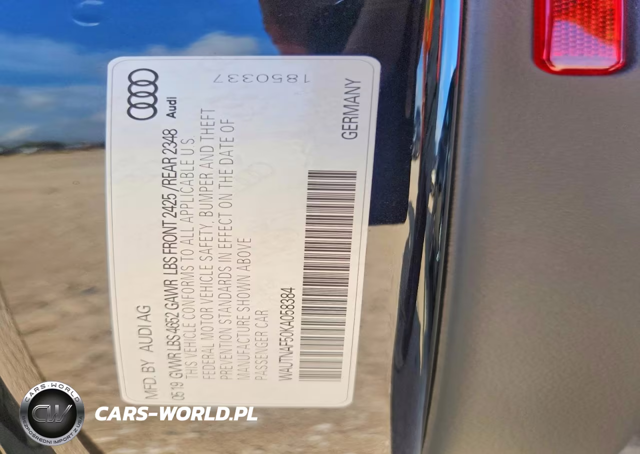 2019 Audi A5 Premium Plus VIN:WAUTNAF50KA058384 - 12