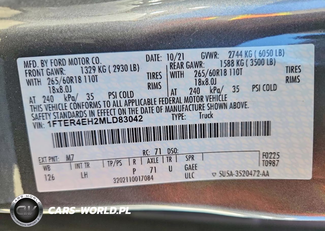 2021 Ford Ranger Xl VIN:1FTER4EH2MLD83042 - 12