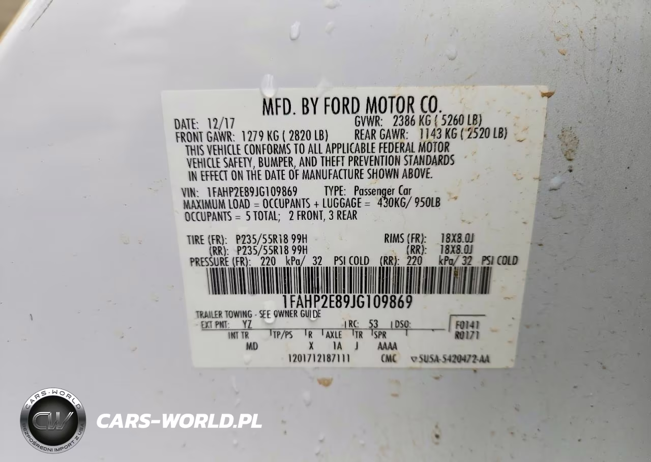 2018 Ford Taurus Sel VIN:1FAHP2E89JG109869 - 13