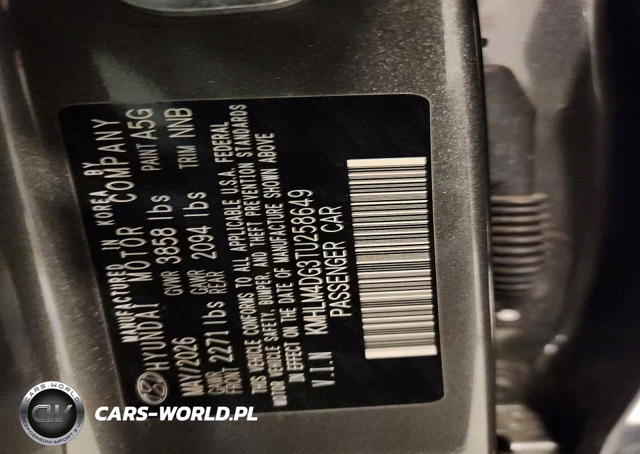 2026 Hyundai Elantra Sel Sport VIN:KMHLM4DG3TU258649 - 13