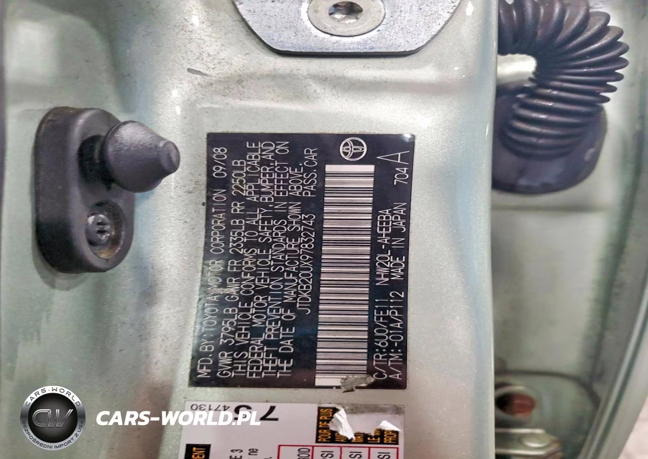2009 Toyota Prius Base VIN:JTDKB20UX97832743 - 14