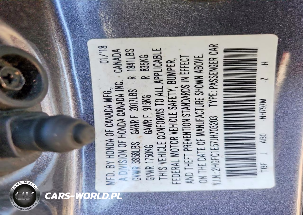 2018 Honda Civic Si VIN:2HGFC1E57JH703203 - 12