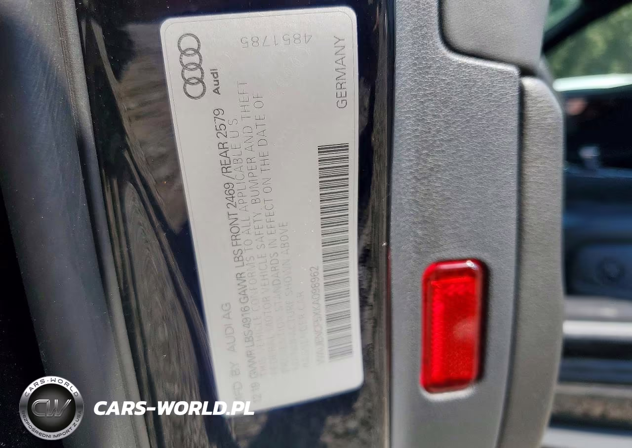 2019 Audi A5 Premium Plus S-Line VIN:WAUENCF5XKA098962 - 13