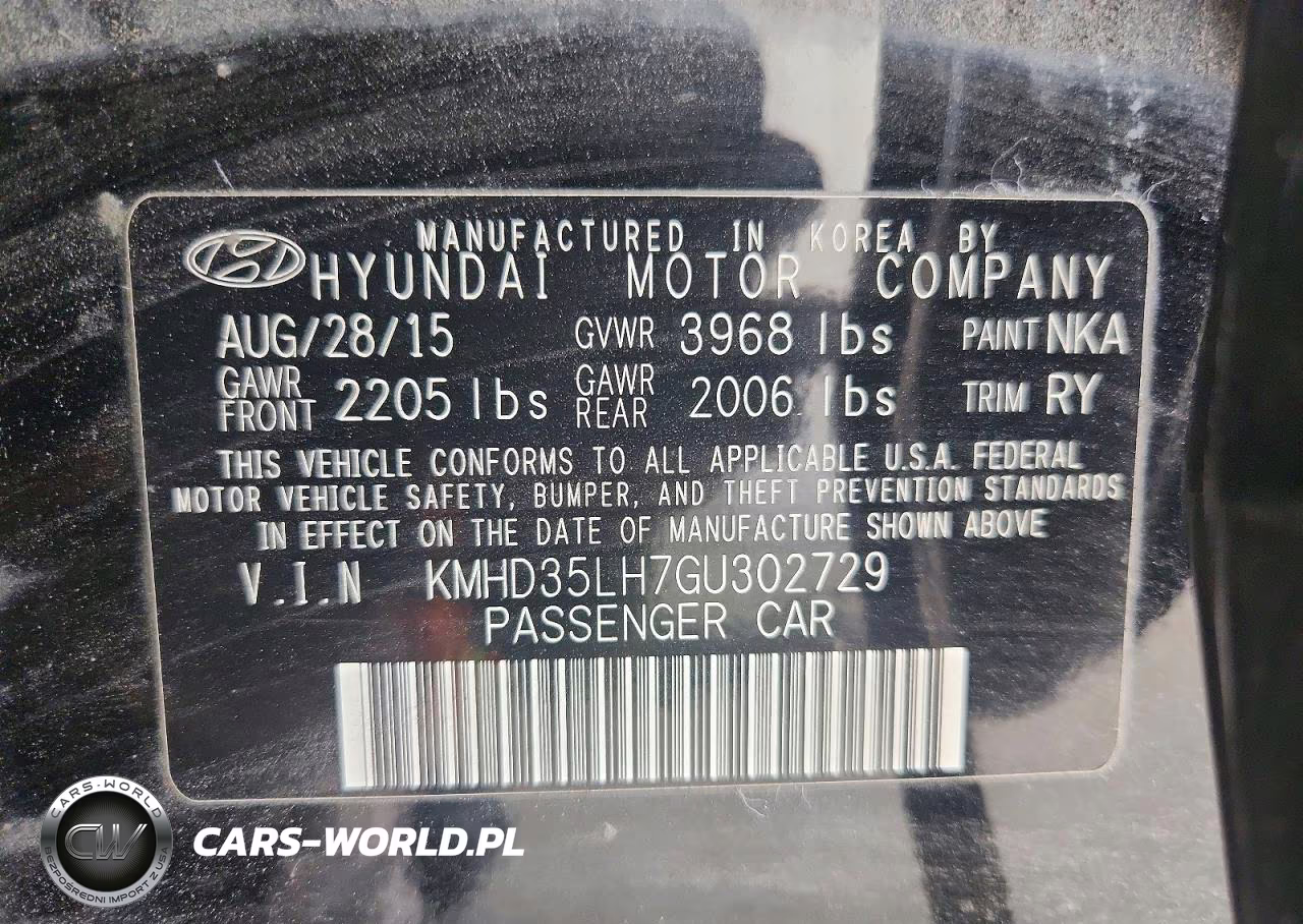 2016 Hyundai Elantra Gt Base VIN:KMHD35LH7GU302729 - 12
