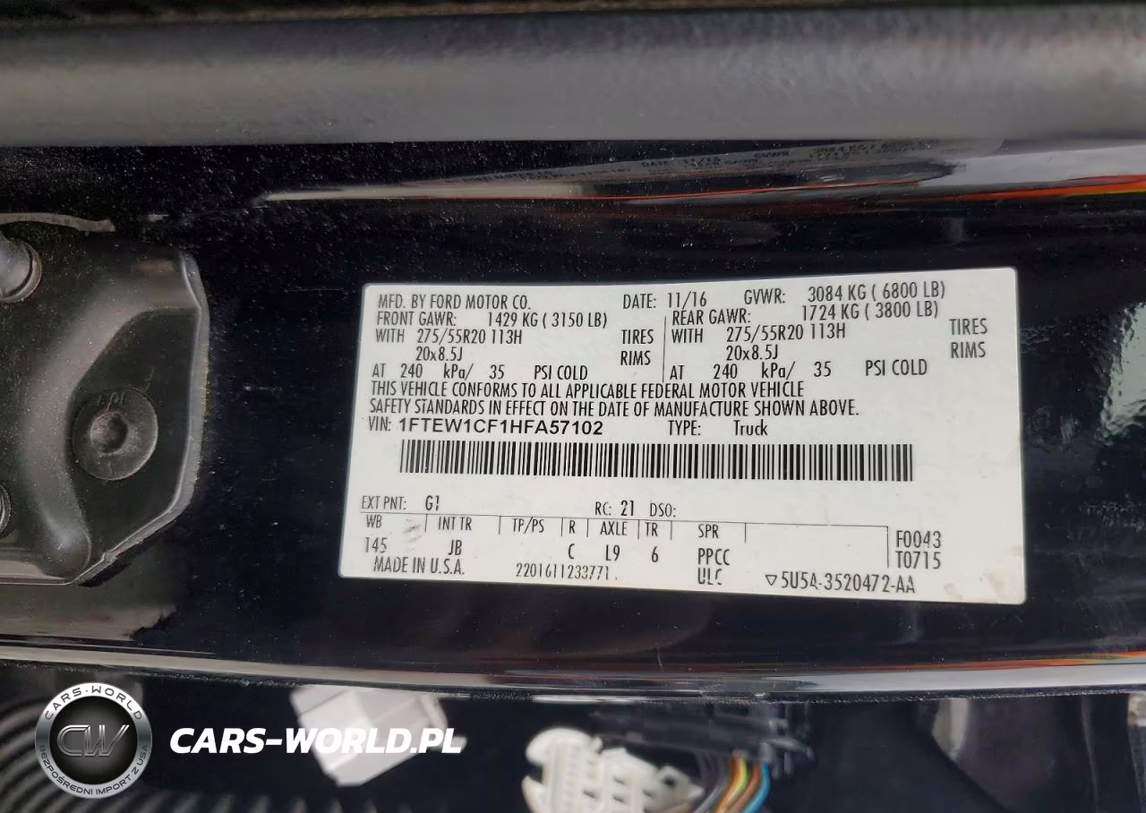 2017 Ford F150 Supercrew VIN:1FTEW1CF1HFA57102 - 12