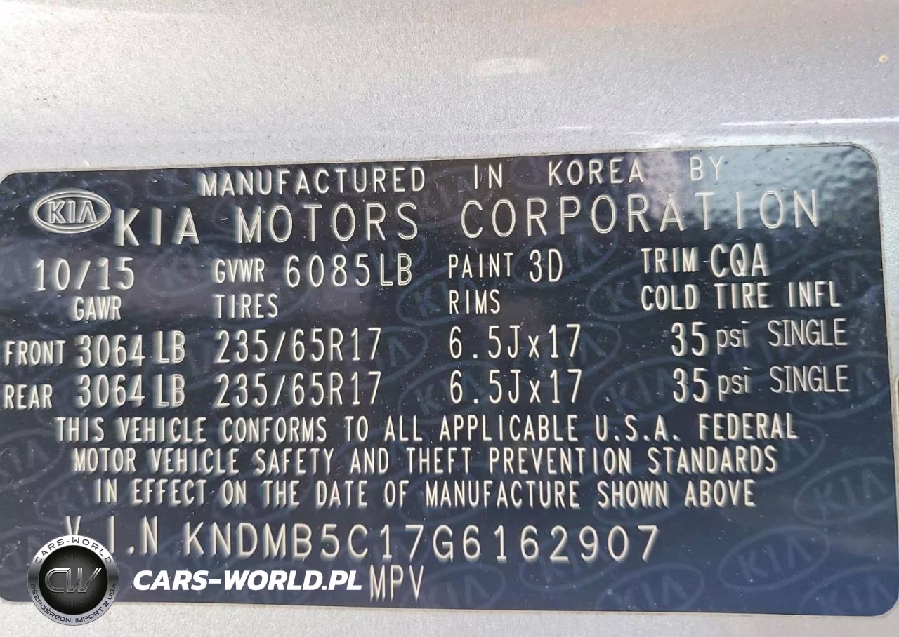 2016 Kia Sedona Lx VIN:KNDMB5C17G6162907 - 13