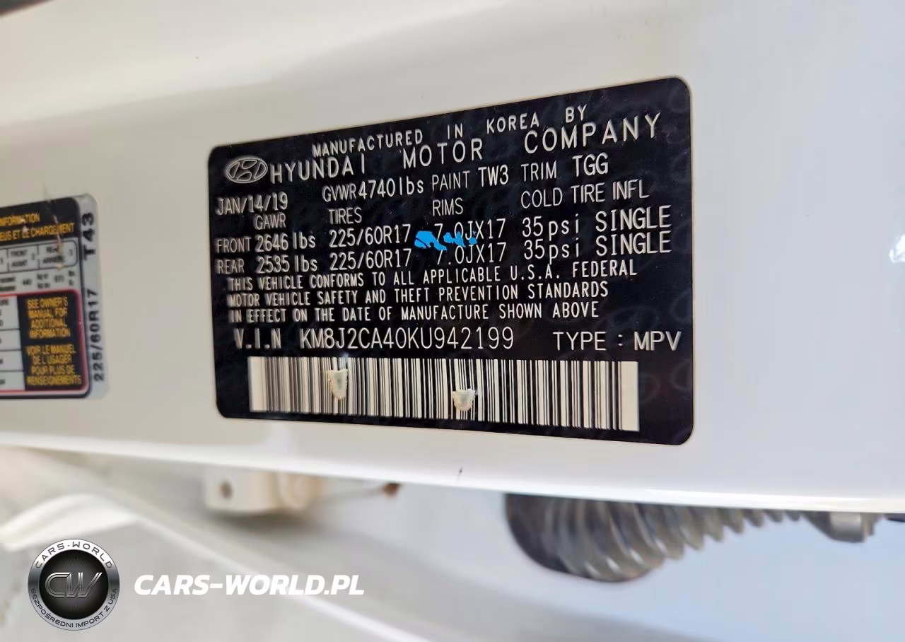 2019 Hyundai Tucson Se VIN:KM8J2CA40KU942199 - 14