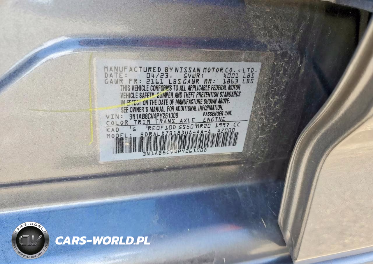 2023 Nissan Sentra Sv VIN:3N1AB8CV4PY261008 - 12
