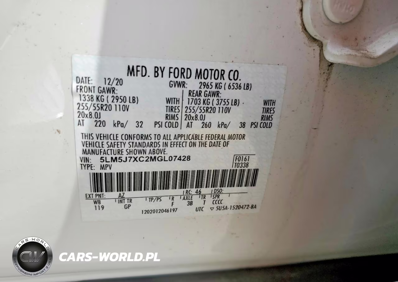 2021 Lincoln Aviator Reserve VIN:5LM5J7XC2MGL07428 - 13