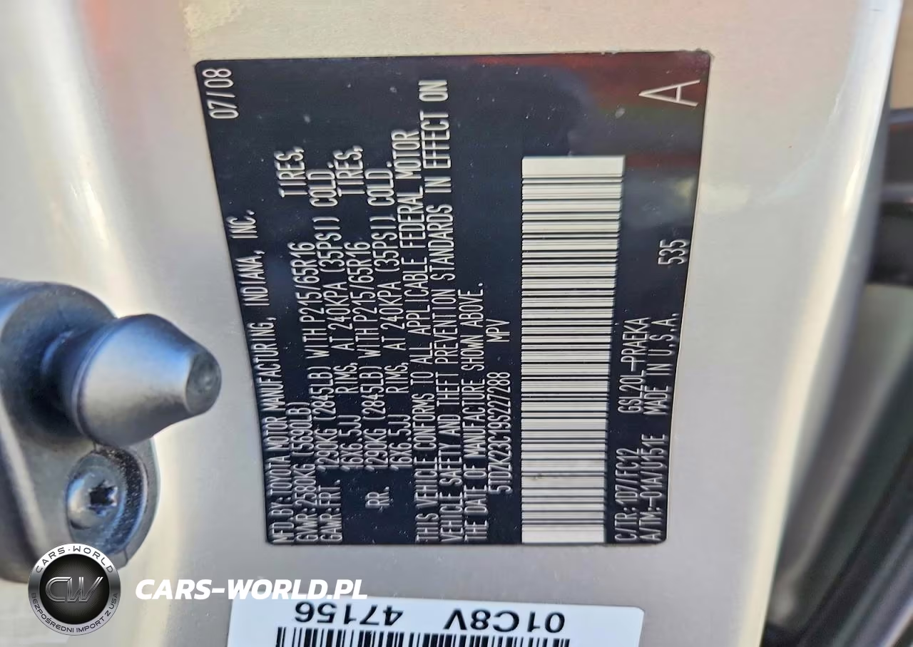 2009 Toyota Sienna Le 8-Passenger VIN:5TDZK23C19S227288 - 14