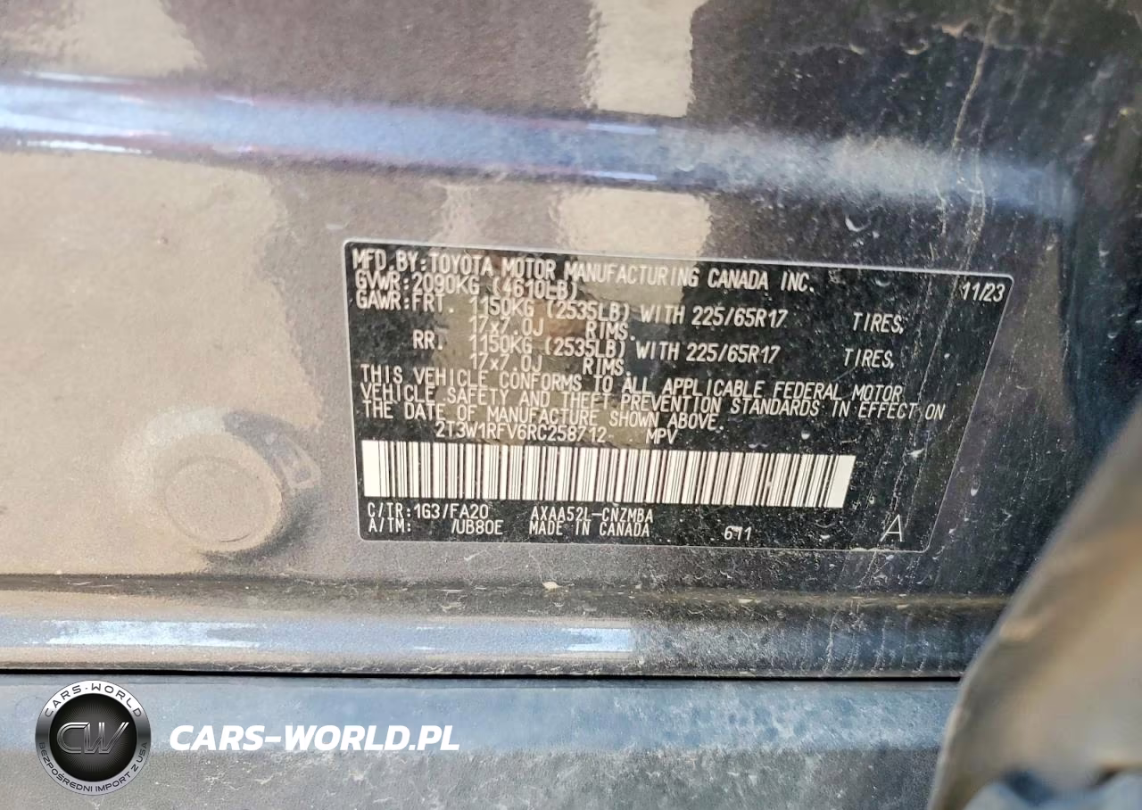 2024 Toyota Rav4 Xle VIN:2T3W1RFV6RC258712 - 13