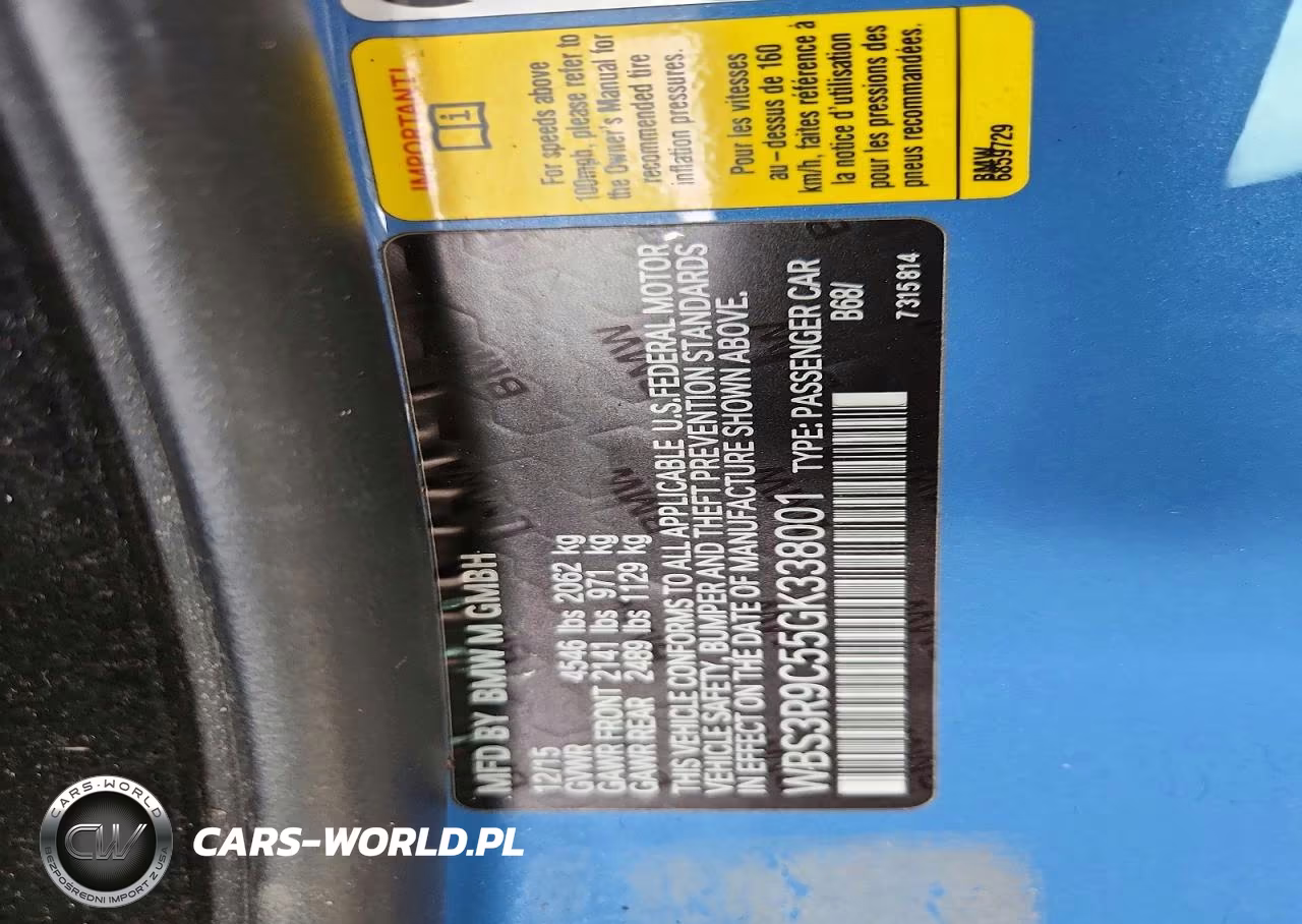 2016 BMW M4 VIN:WBS3R9C55GK338001 - 13