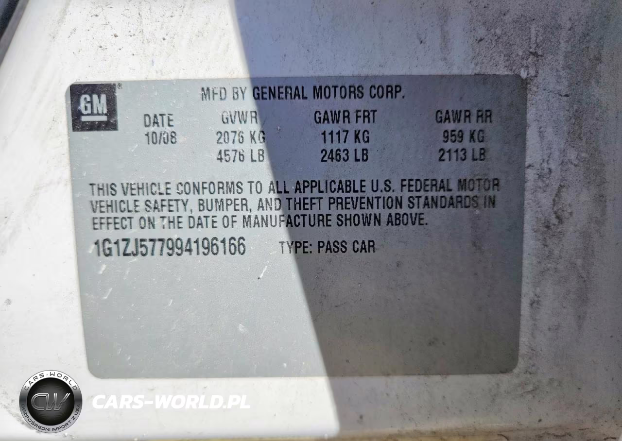 2009 Chevrolet Malibu 2Lt VIN:1G1ZJ577994196166 - 12