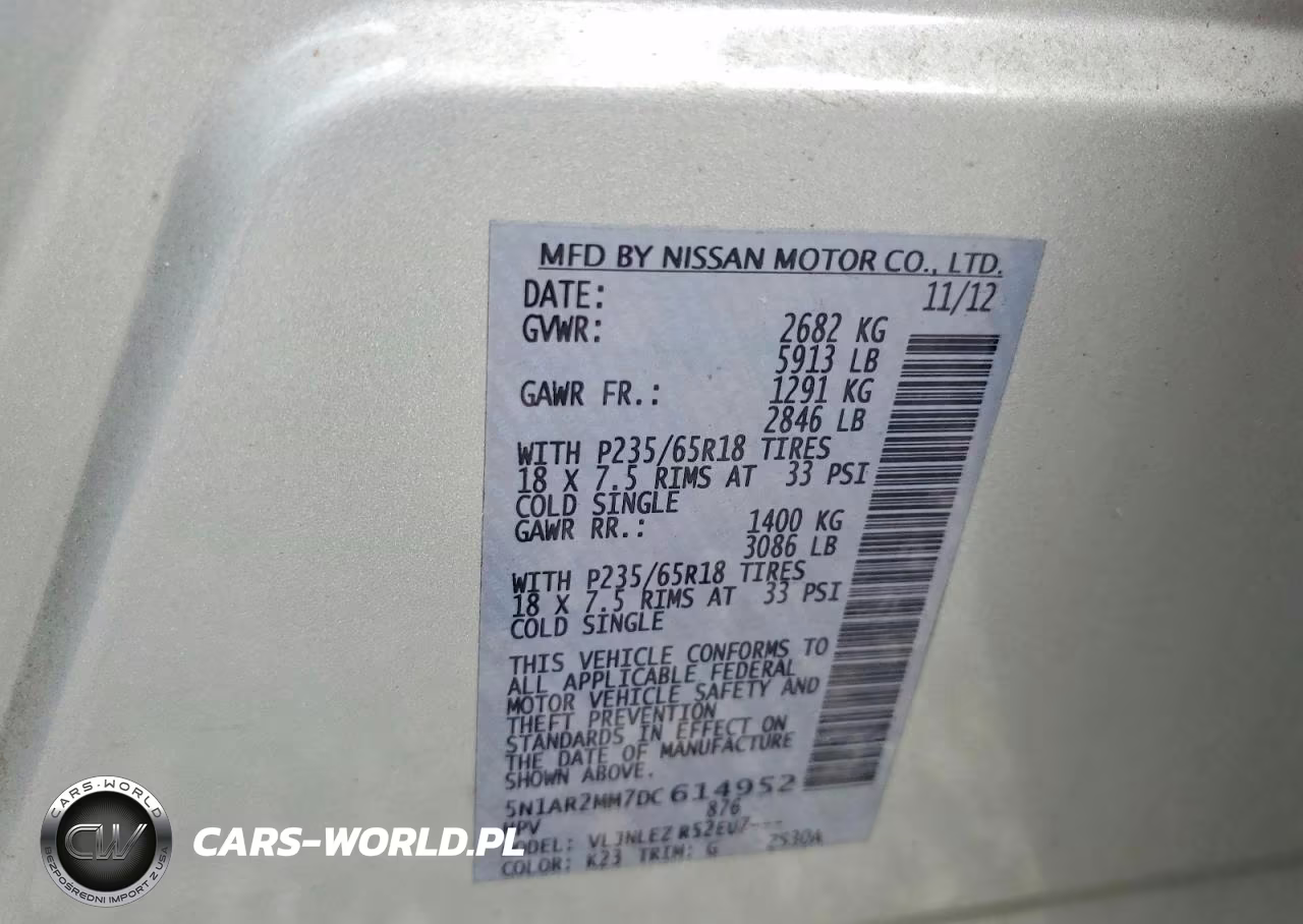 2013 Nissan Pathfinder S VIN:5N1AR2MM7DC614952 - 13