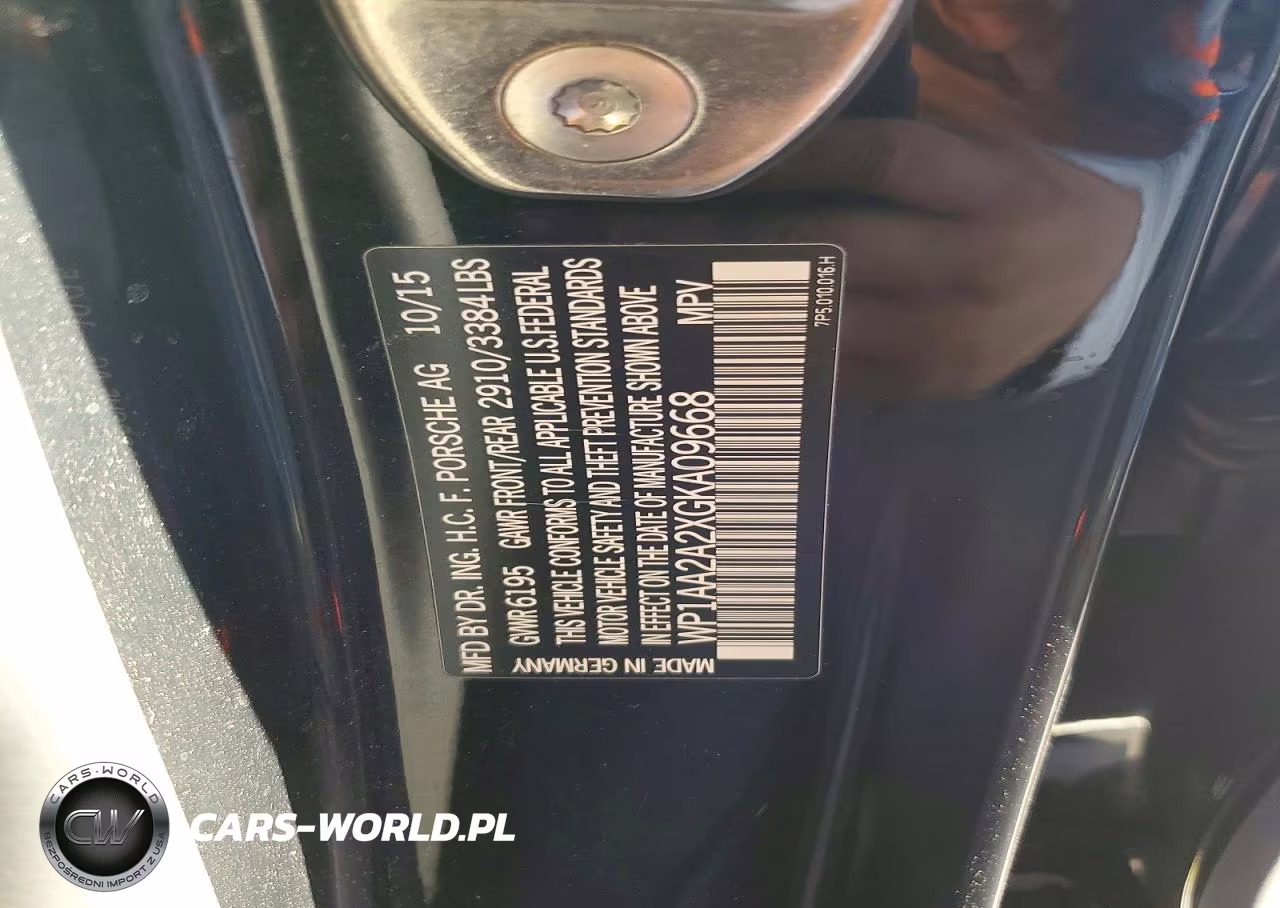 2016 Porsche Cayenne VIN:WP1AA2A2XGKA09668 - 12