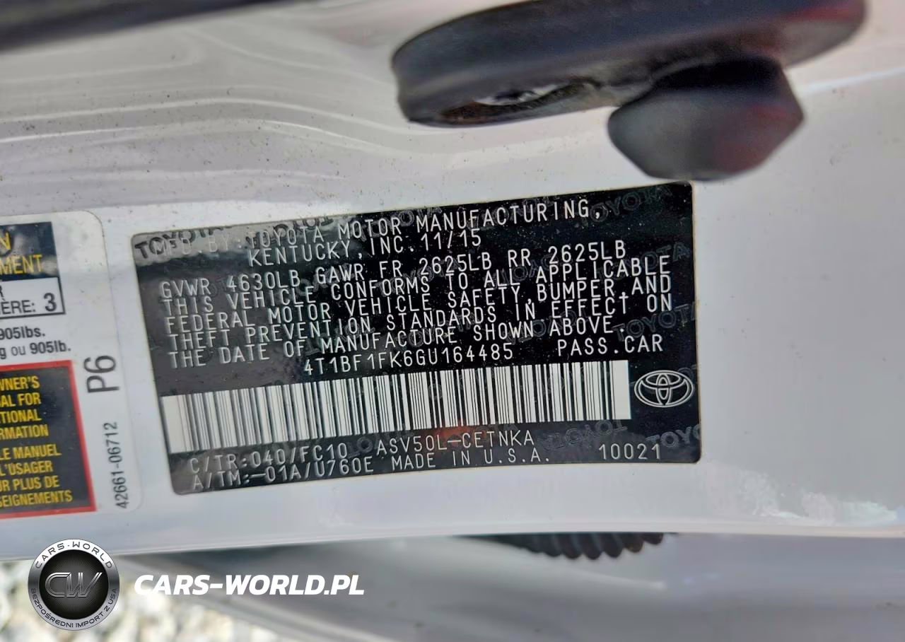 2016 Toyota Camry Le VIN:4T1BF1FK6GU164485 - 12