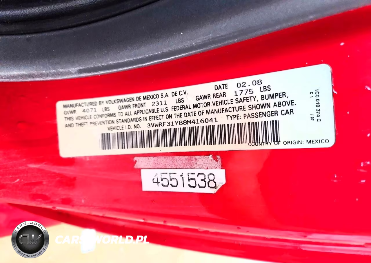2008 Volkswagen New Beetle Convertible Se VIN:3VWRF31Y88M416041 - 12