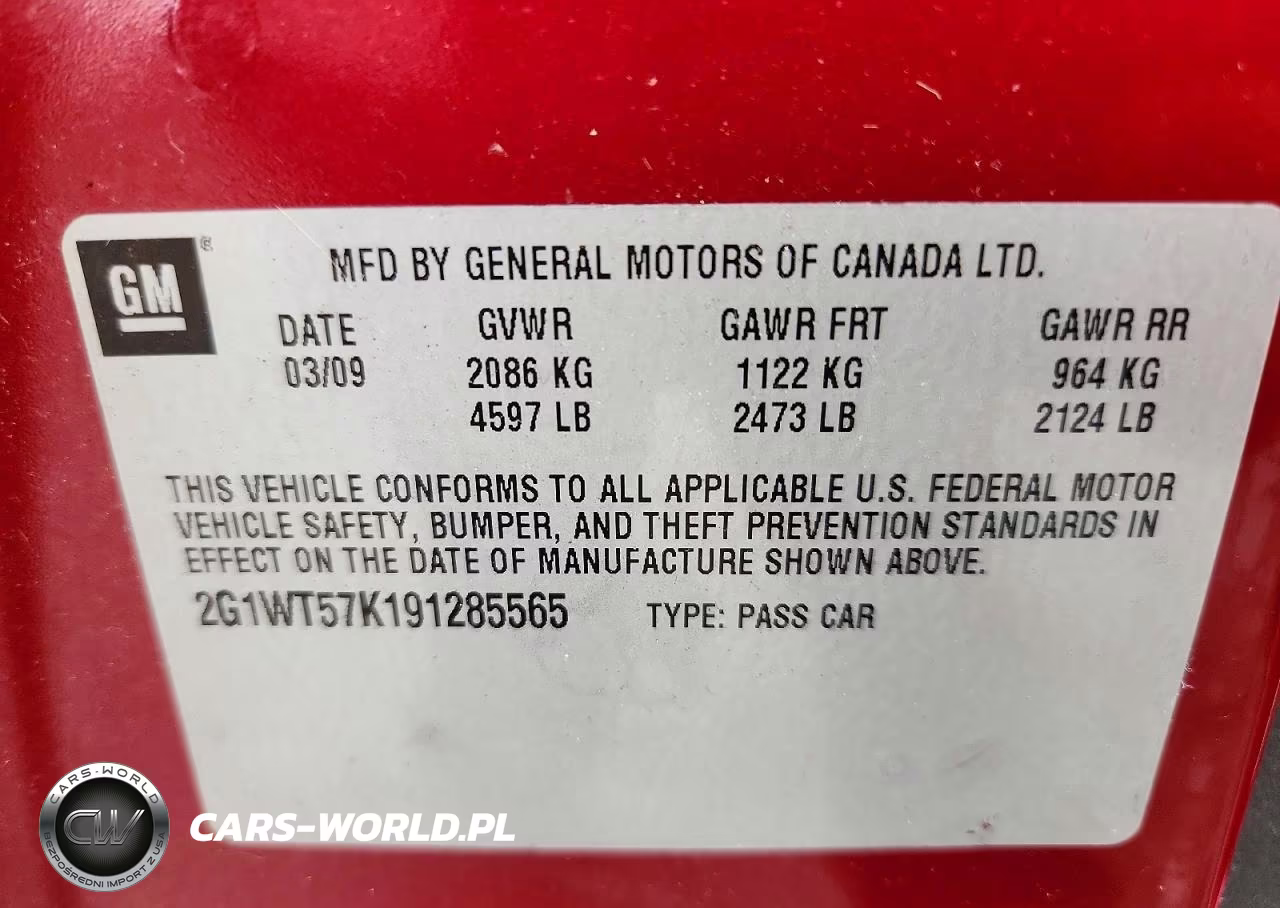 2009 Chevrolet Impala 1Lt VIN:2G1WT57K191285565 - 13