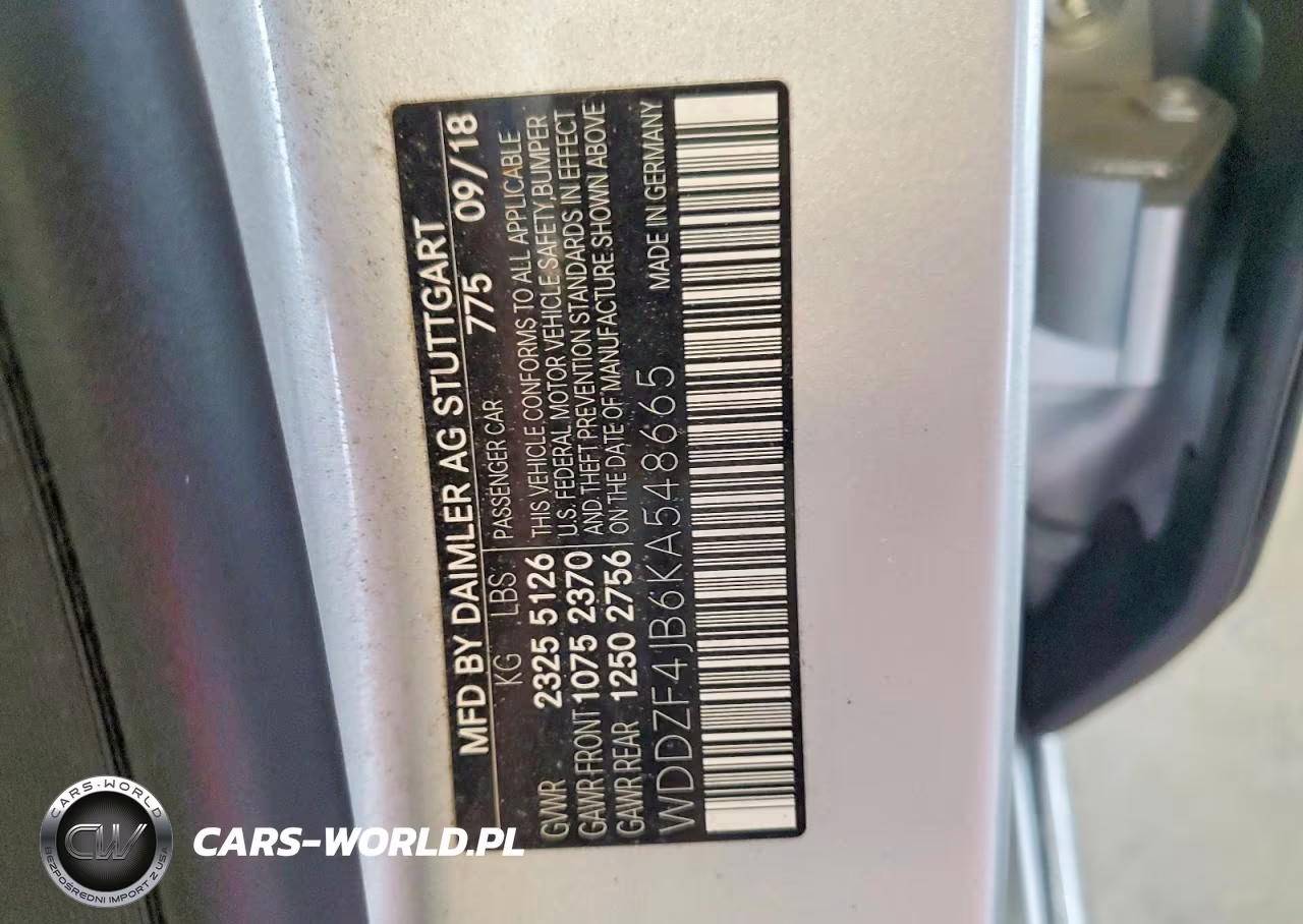 2019 Mercedes-Benz E 300 VIN:WDDZF4JB6KA548665 - 12