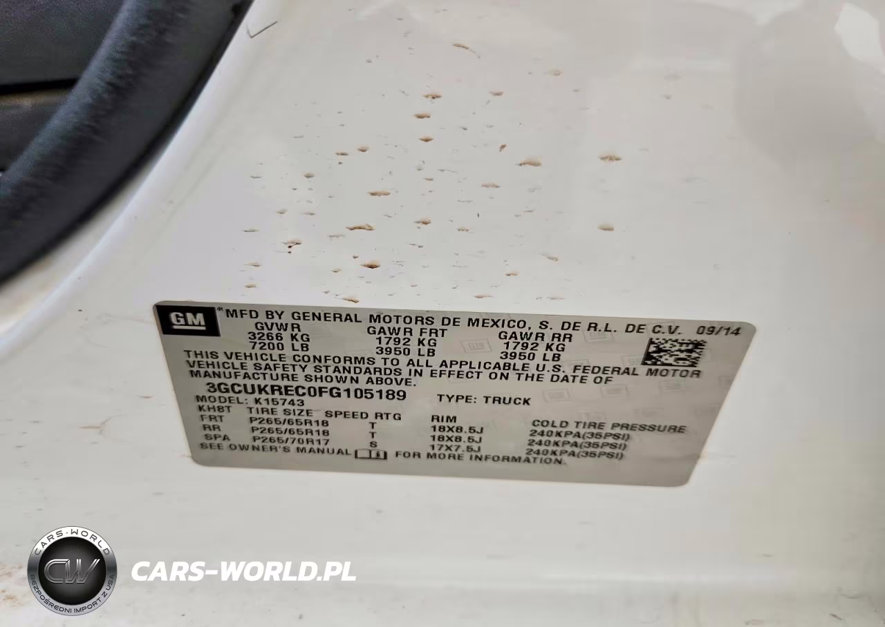 2015 Chevrolet Silverado K1500 Lt VIN:3GCUKREC0FG105189 - 12