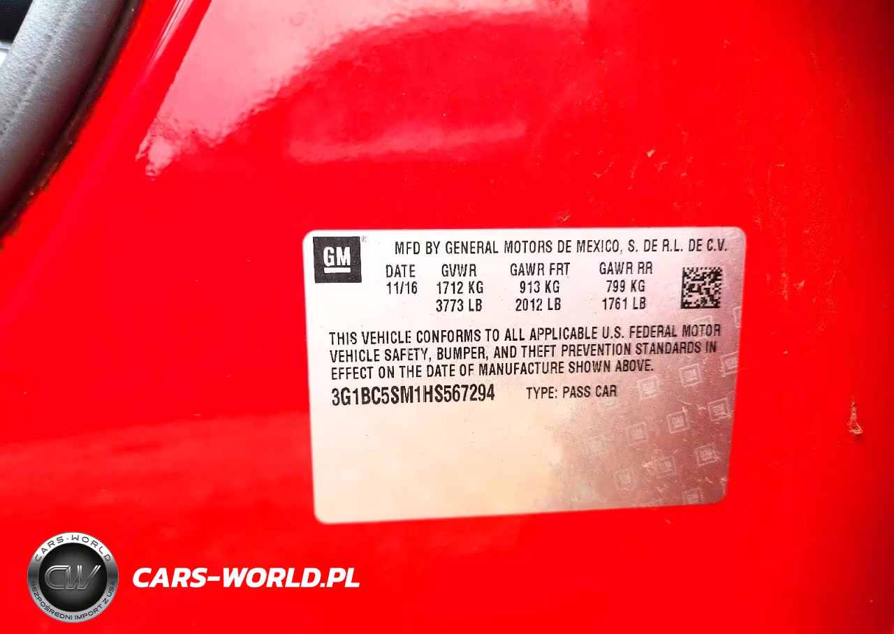 2017 Chevrolet Cruze Ls VIN:3G1BC5SM1HS567294 - 12