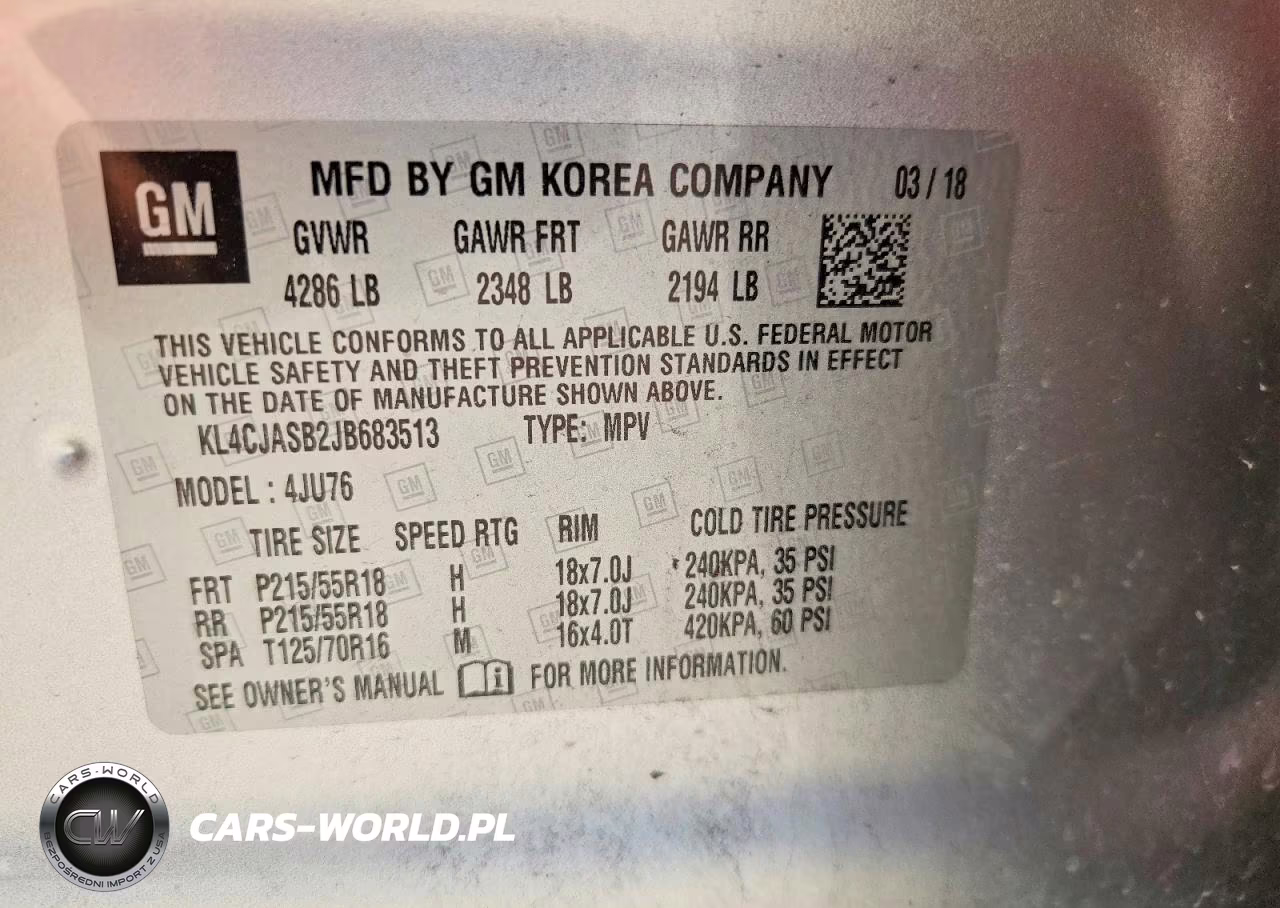 2018 Buick Encore Preferred VIN:KL4CJASB2JB683513 - 12