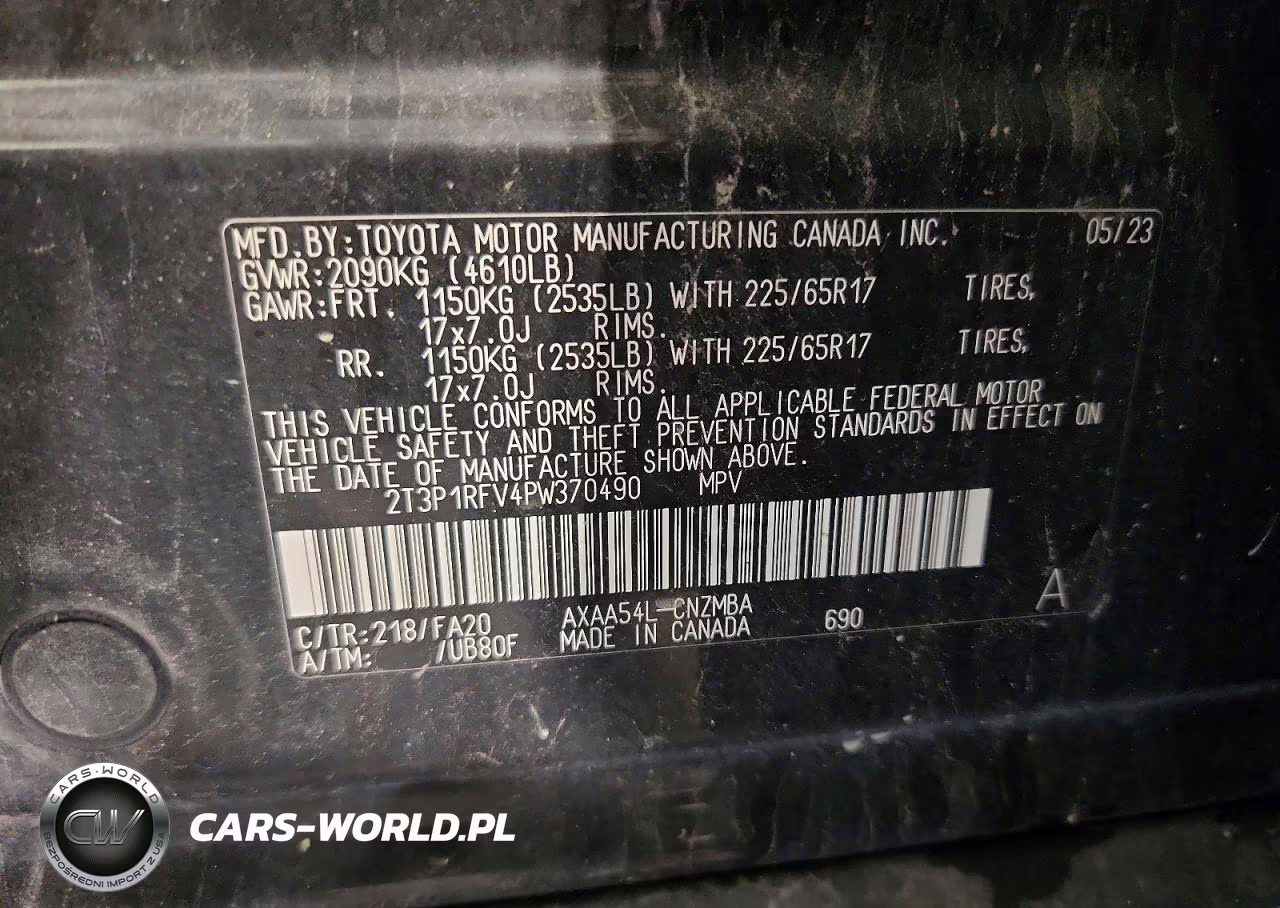 2023 Toyota Rav4 Xle VIN:2T3P1RFV4PW370490 - 12