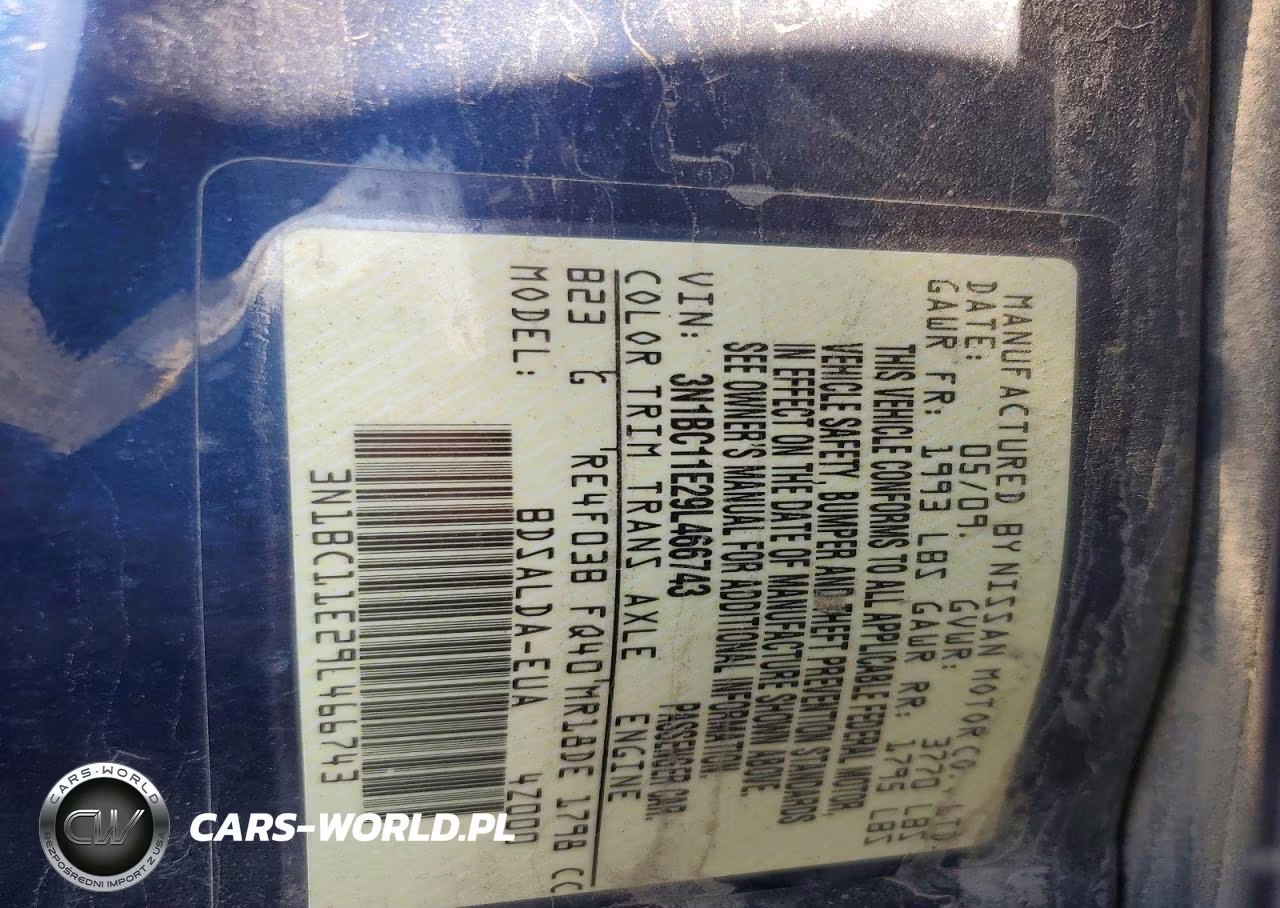 2009 Nissan Versa 1.8 S VIN:3N1BC11E29L466743 - 12