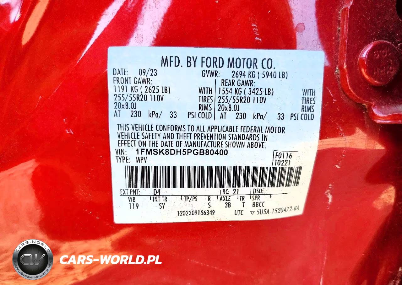 2023 Ford Explorer Xlt VIN:1FMSK8DH5PGB80400 - 13