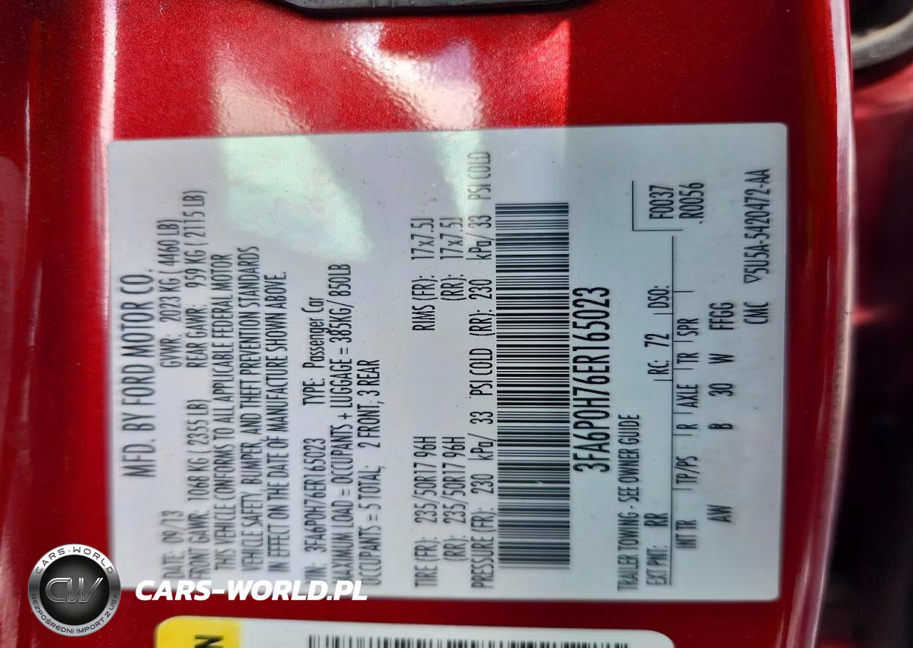 2014 Ford Fusion Se VIN:3FA6P0H76ER165023 - 12