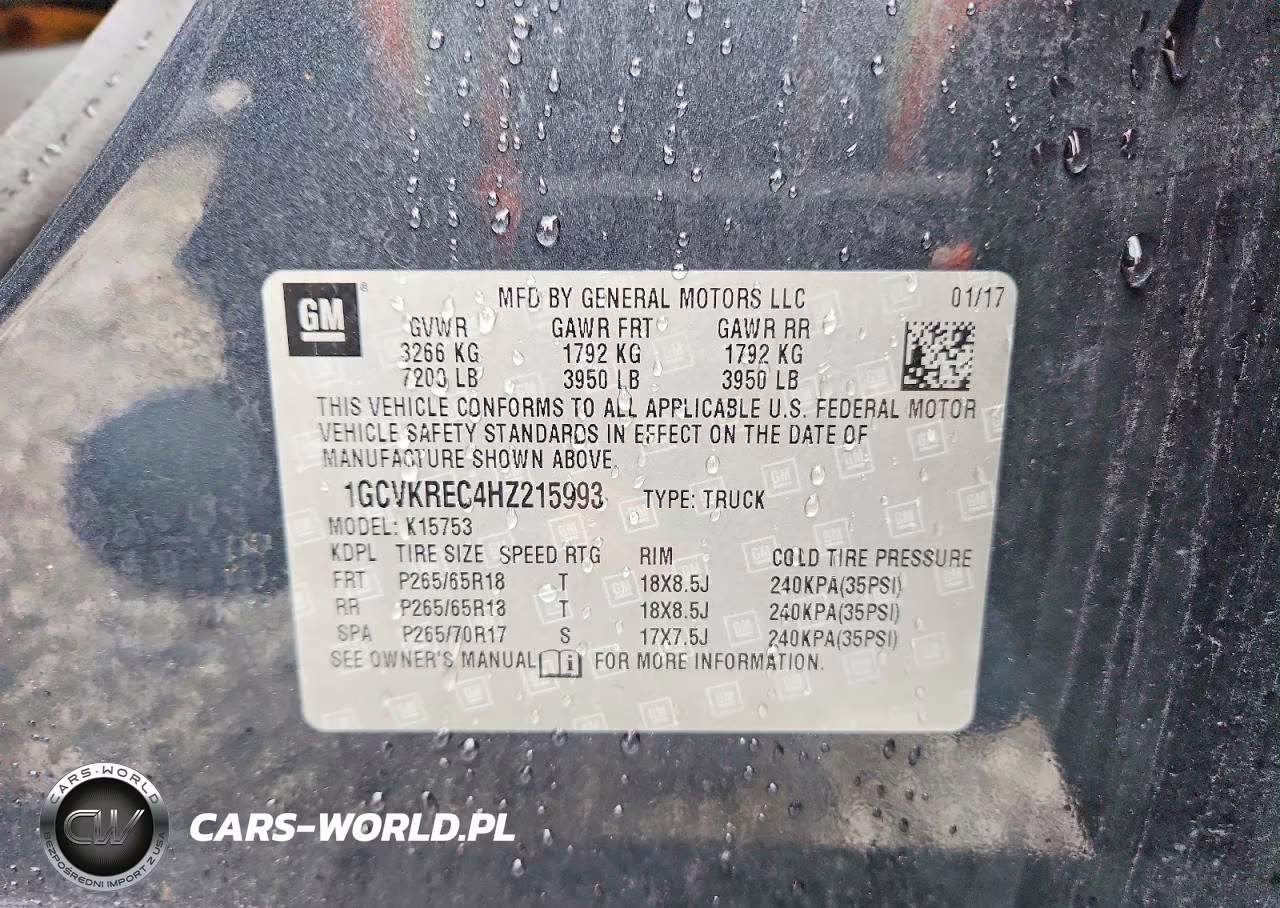 2017 Chevrolet Silverado K1500 Lt VIN:1GCVKREC4HZ215993 - 12
