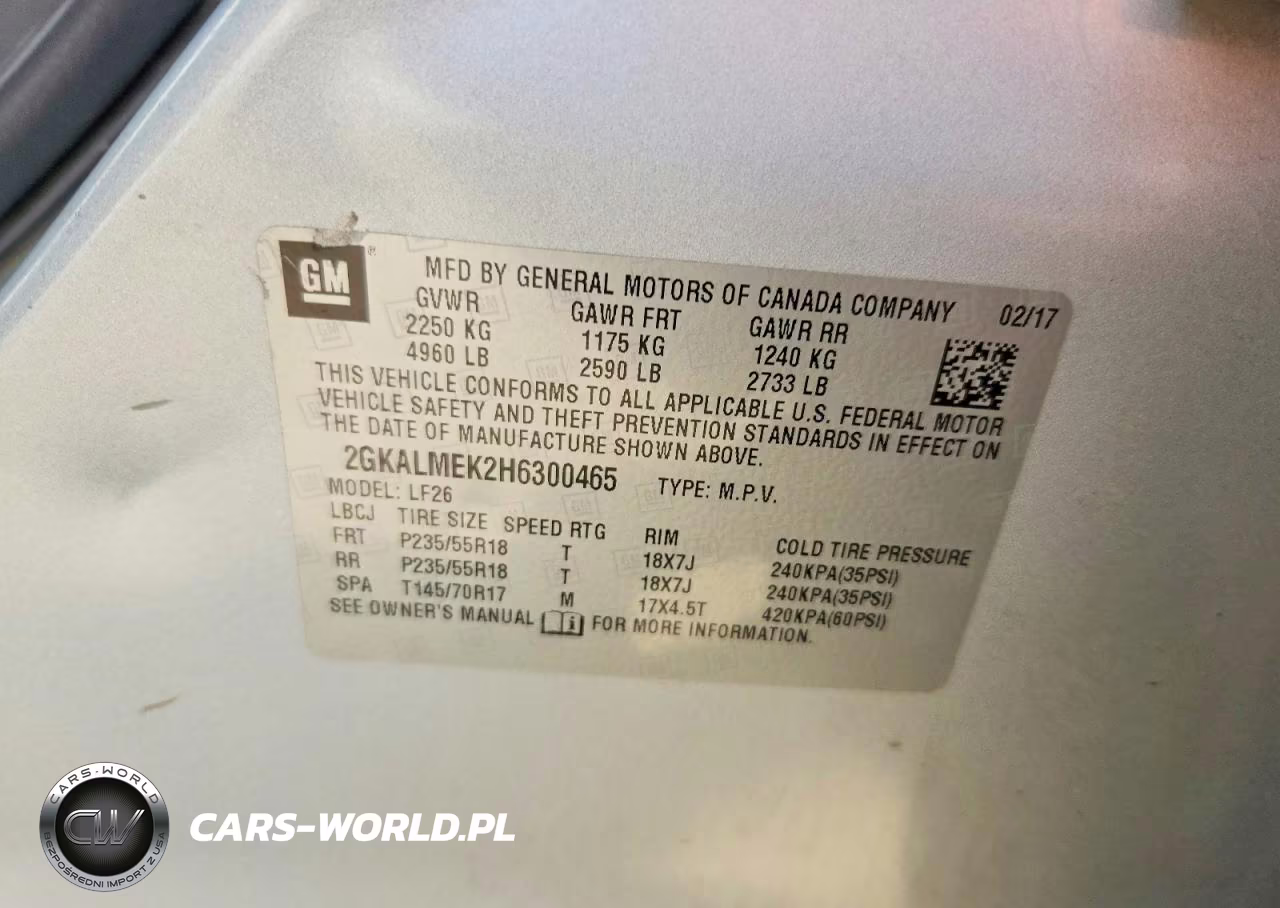 2017 GMC Terrain Sle VIN:2GKALMEK2H6300465 - 13