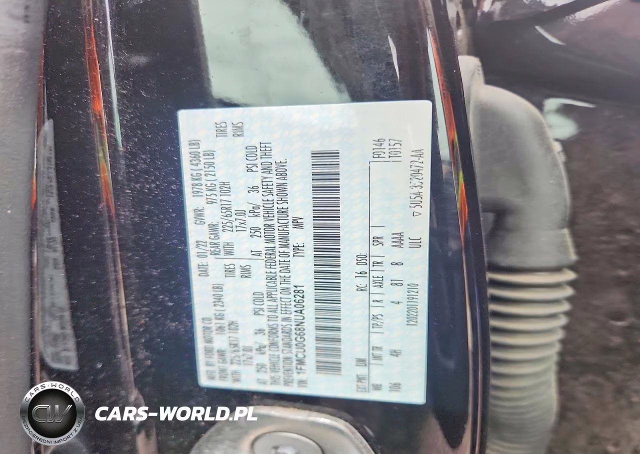 2022 Ford Escape Se VIN:1FMCU0G68NUA06281 - 13