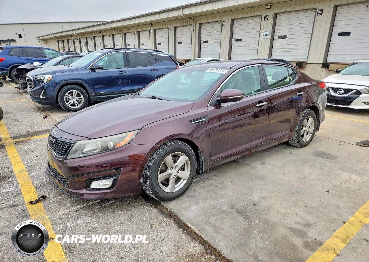 2015 Kia Optima Lx VIN:5XXGM4A75FG493686 - 1