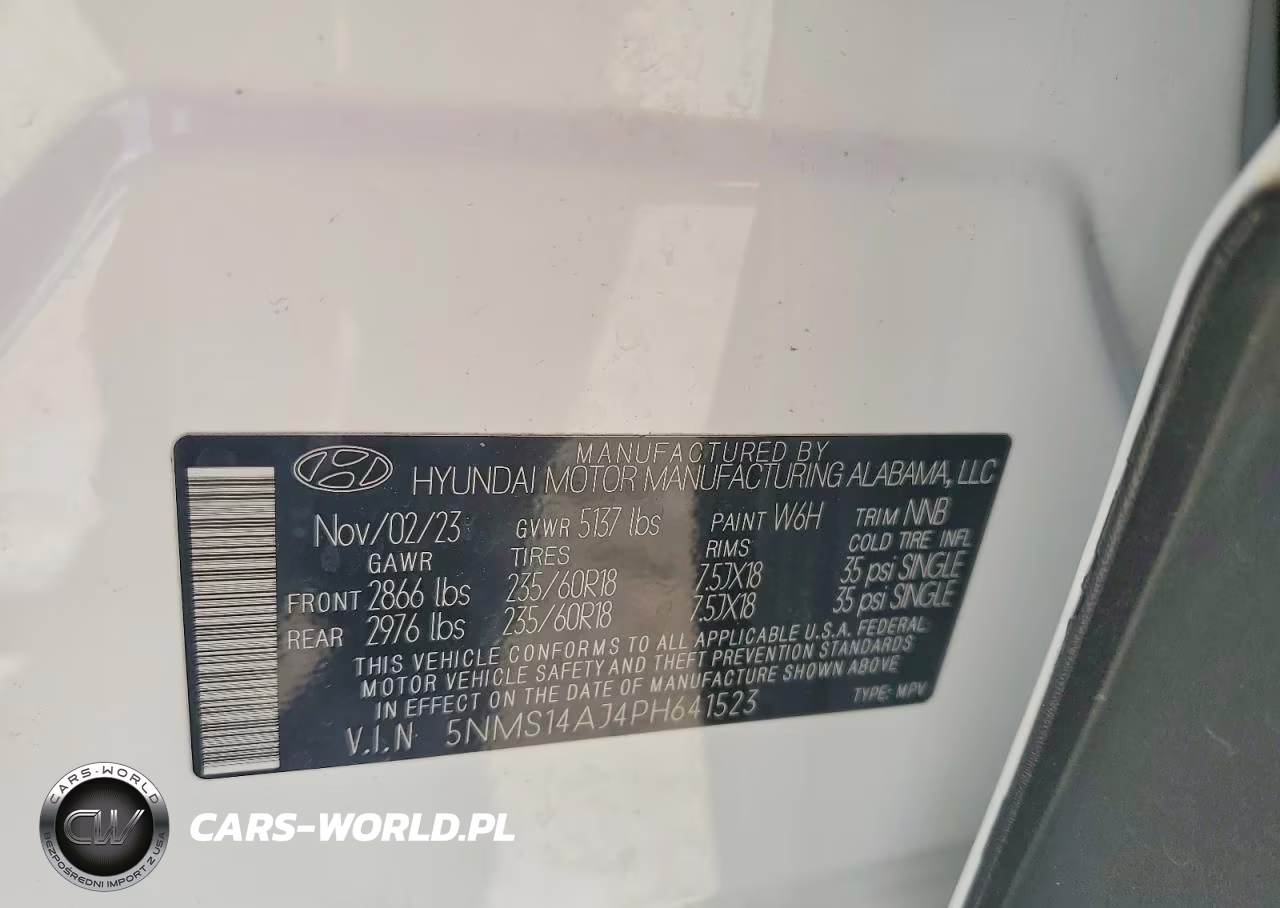 2023 Hyundai Santa Fe Se VIN:5NMS14AJ4PH641523 - 13