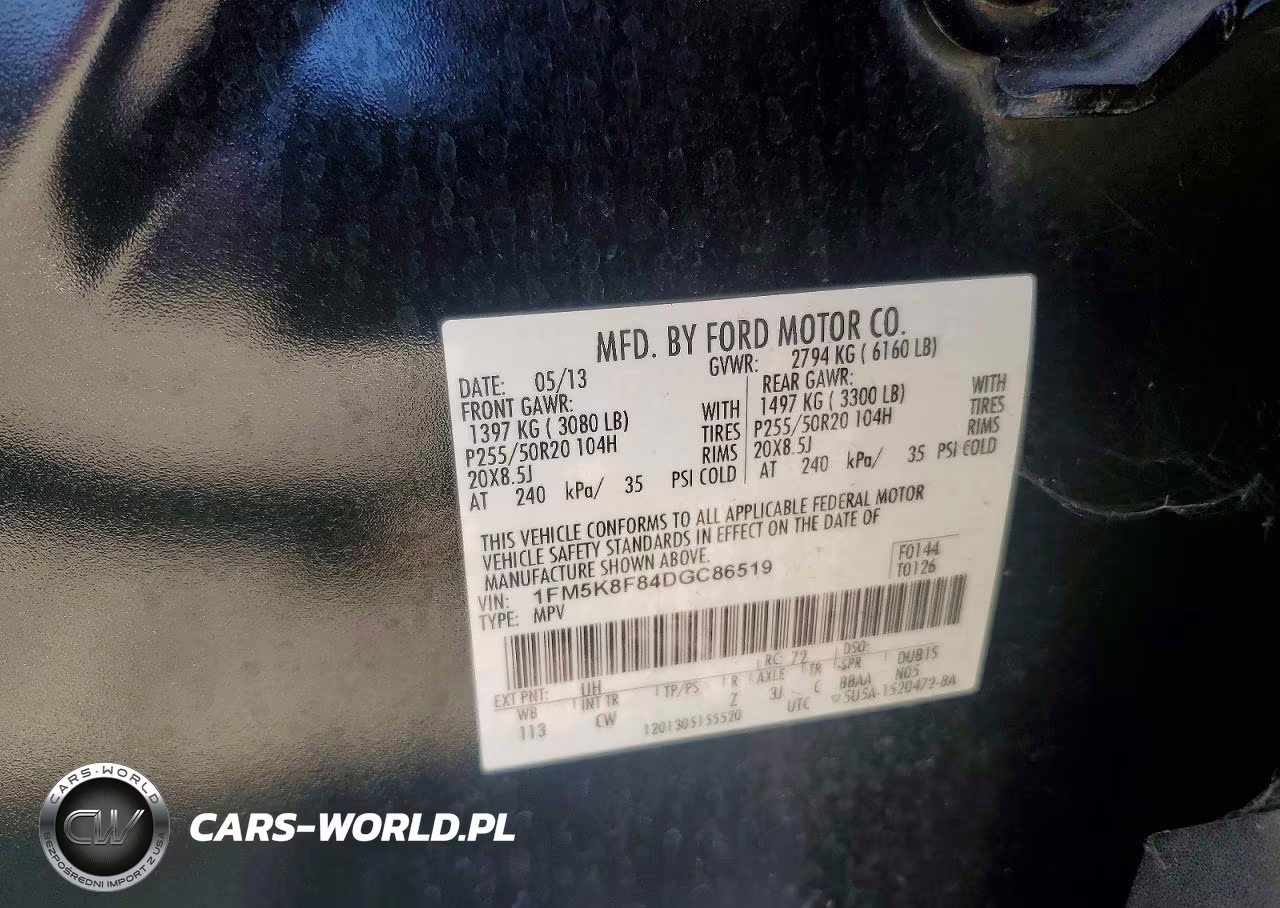 2013 Ford Explorer Limited VIN:1FM5K8F84DGC86519 - 13