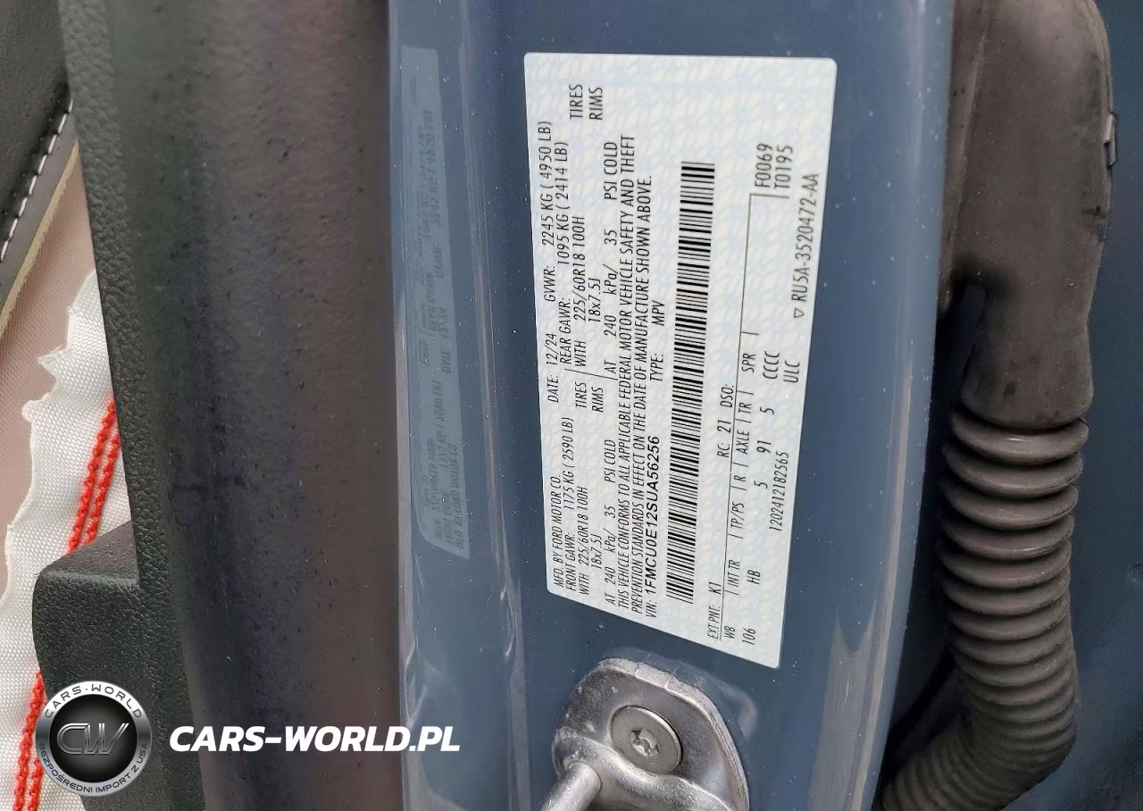 2025 Ford Escape VIN:1FMCU0E12SUA56256 - 13