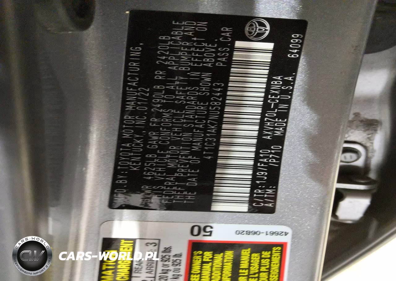2022 Toyota Camry Le VIN:4T1C31AK7NU582443 - 12