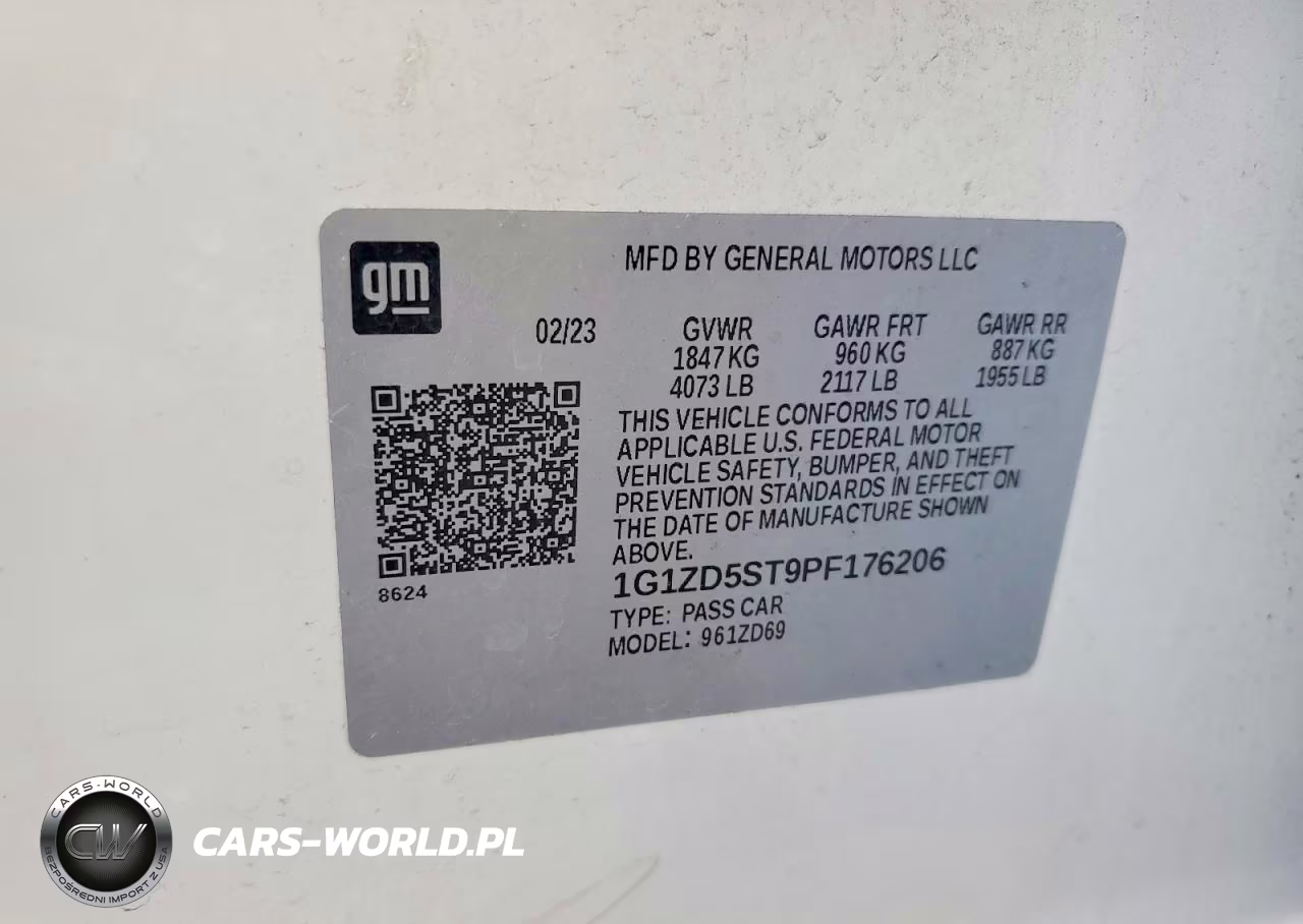 2023 Chevrolet Malibu Lt VIN:1G1ZD5ST9PF176206 - 12