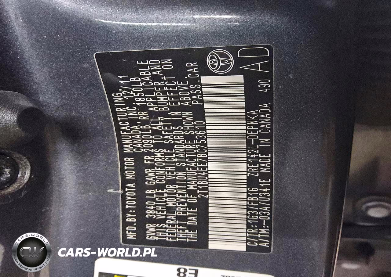2011 Toyota Corolla Le VIN:2T1BU4EE7BC753610 - 13
