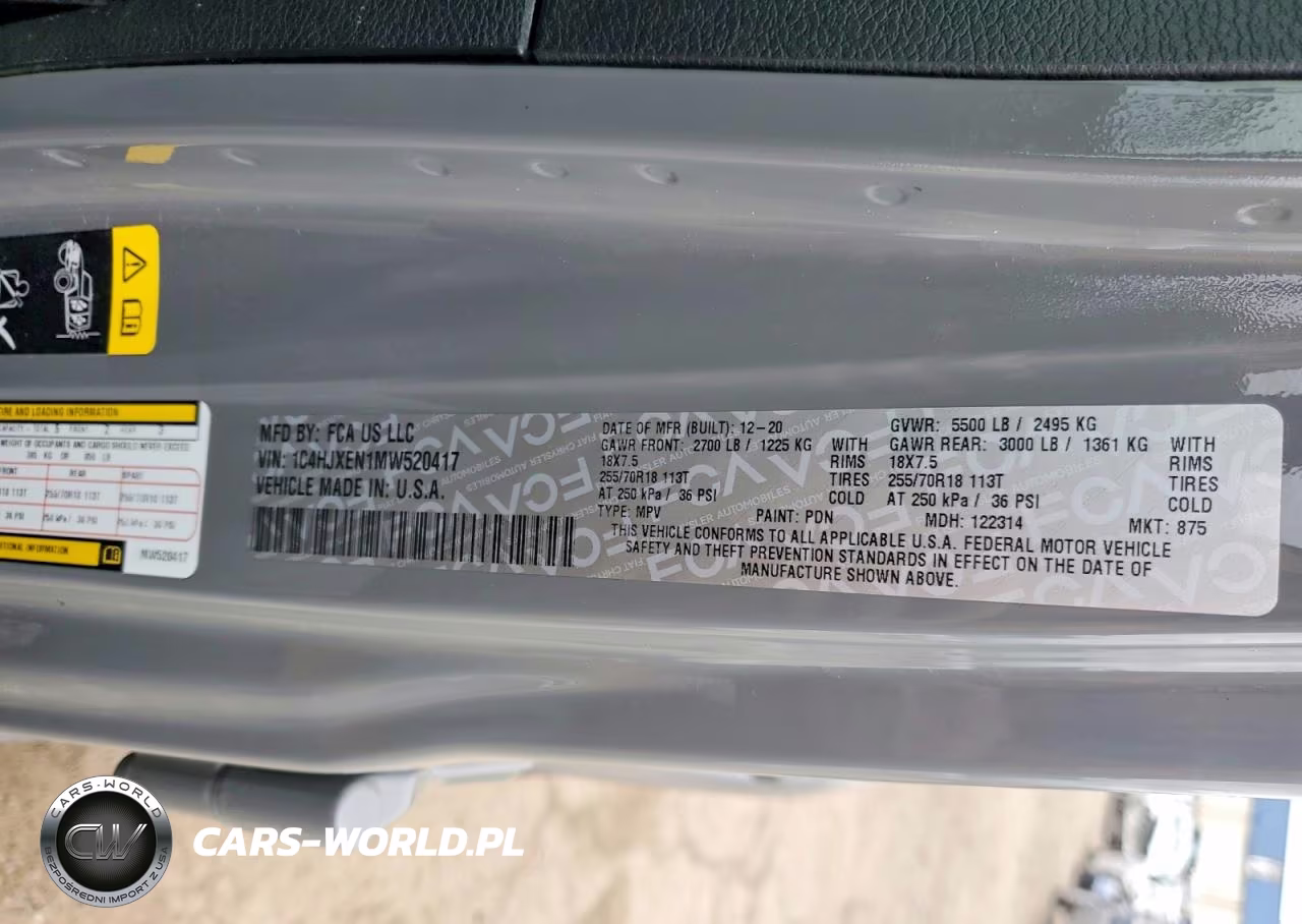 2021 Jeep Wrangler Unlimited Sahara VIN:1C4HJXEN1MW520417 - 13