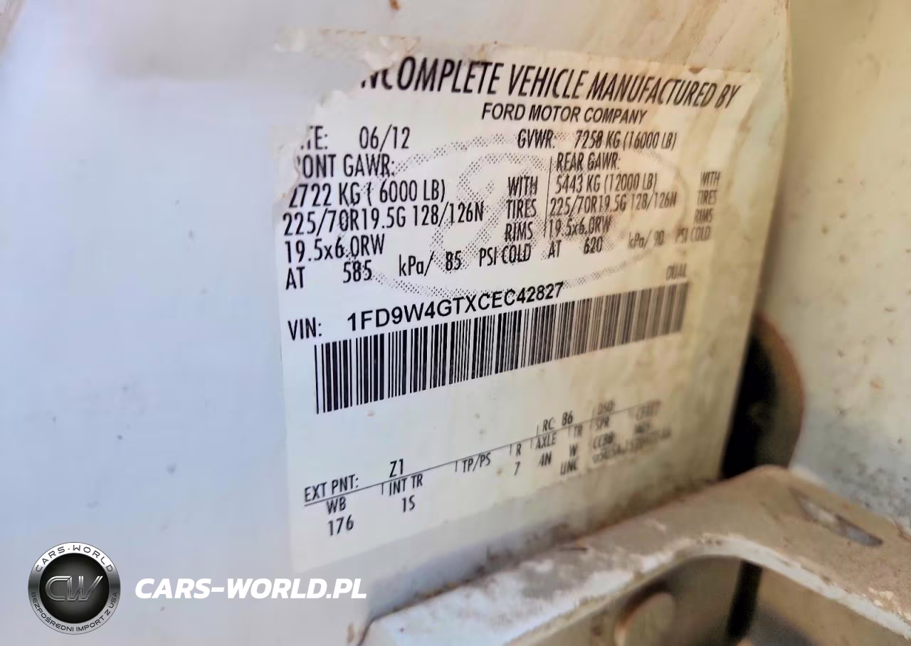 2012 Ford F450 Super Duty VIN:1FD9W4GTXCEC42827 - 13