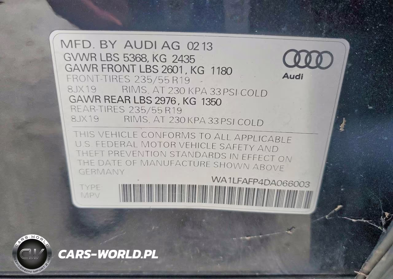 2013 Audi Q5 Premium Plus VIN:WA1LFAFP4DA066003 - 14