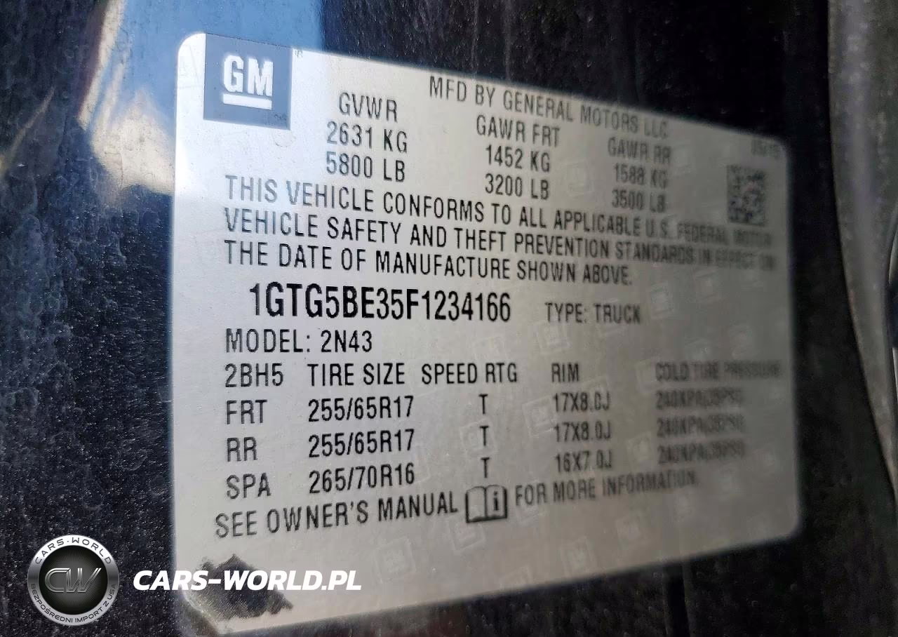 2015 GMC Canyon Sle VIN:1GTG5BE35F1234166 - 12